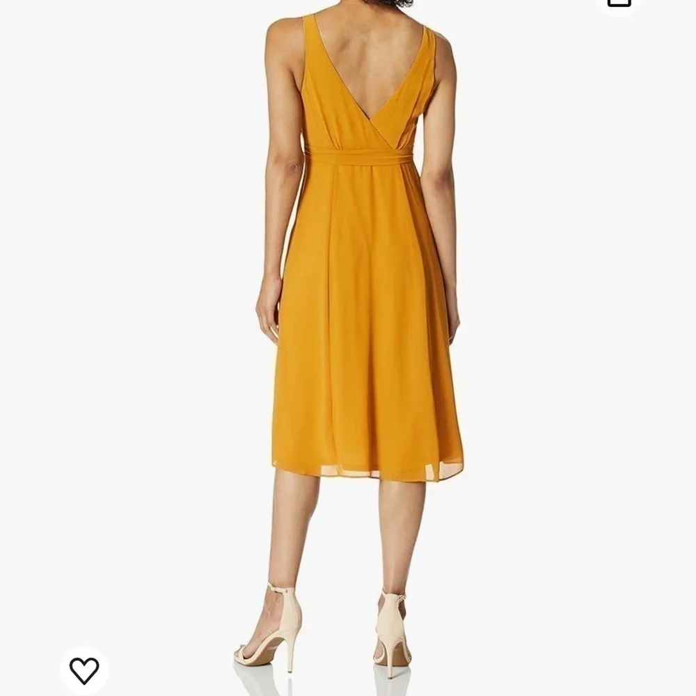 Show Me Your Mumu Elegant Boho Chic Solid Yellow Knee-Length Dress – Large, NWT